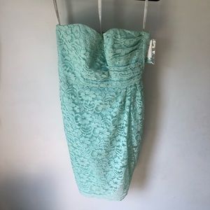 Mint Lace Bridesmaids Dress
